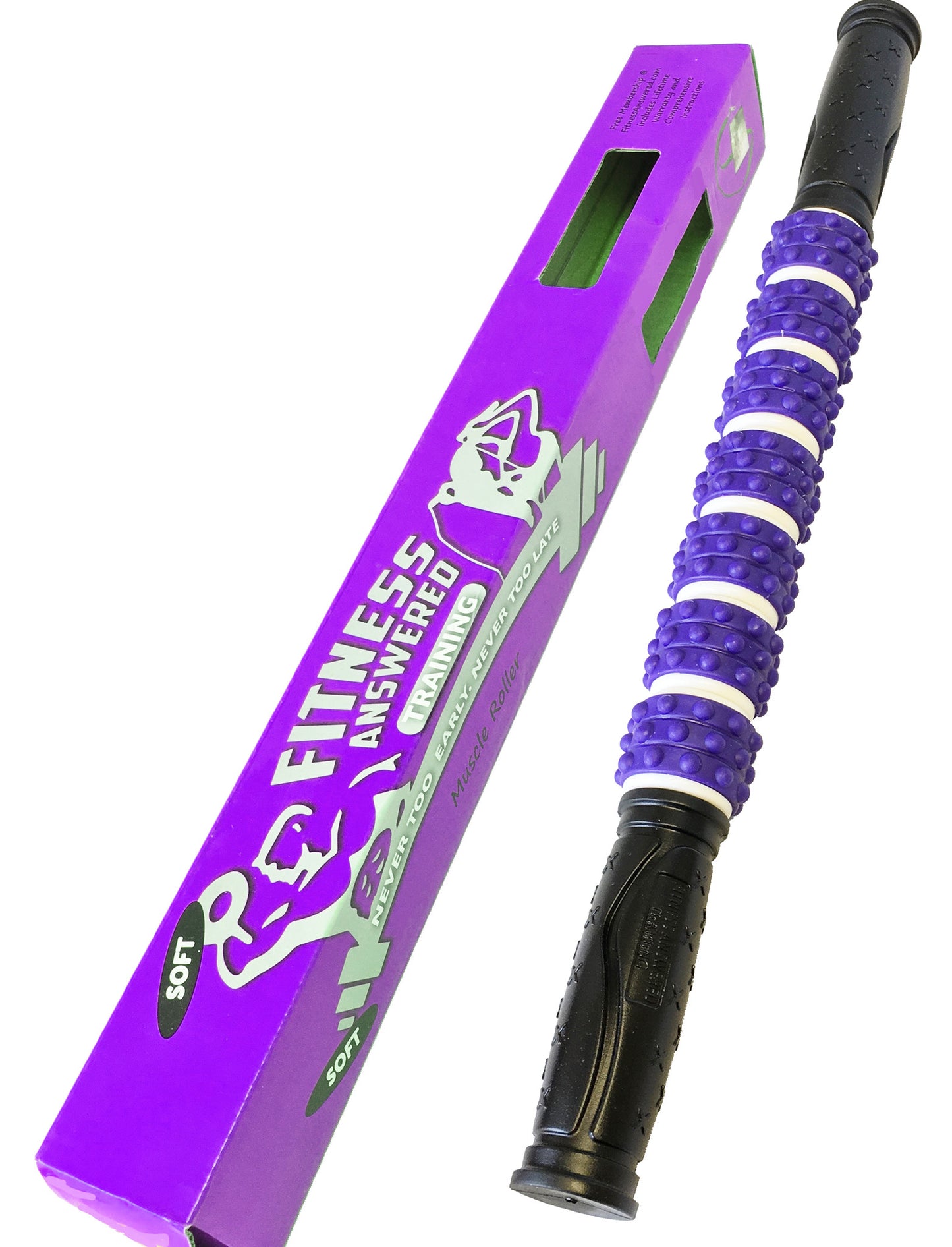 The Muscle Stick - Elite "Rubber" Soft Massage Roller - 6 Colors Available