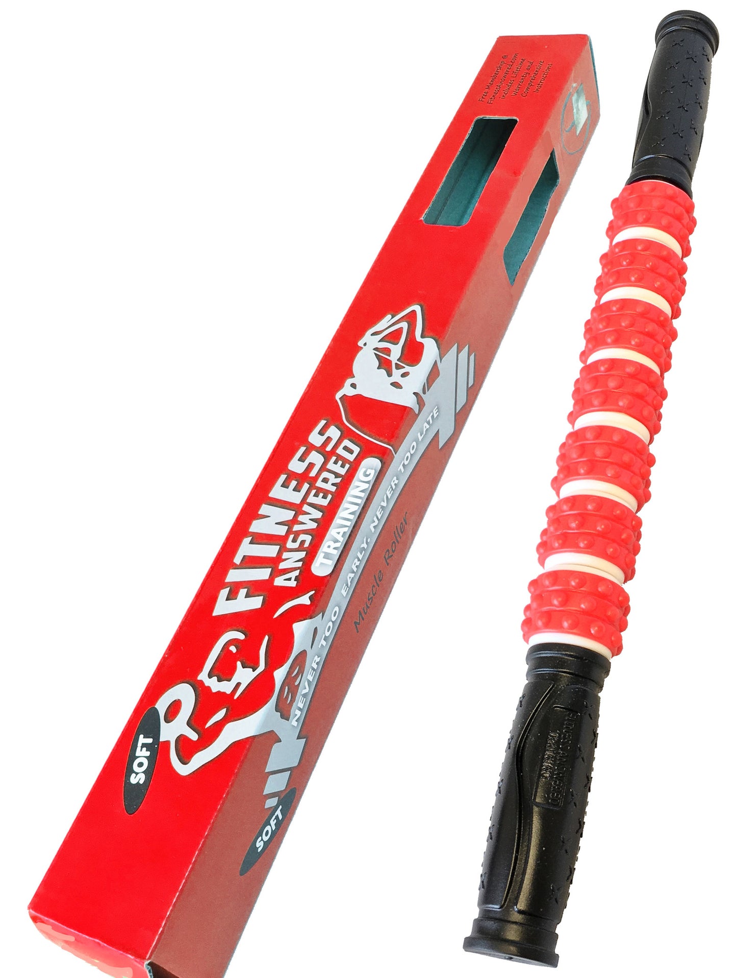 The Muscle Stick - Elite "Rubber" Soft Massage Roller - 6 Colors Available