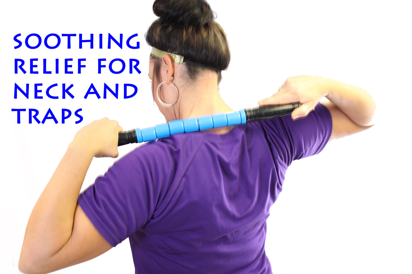 Muscle Roller Stick | Massage Roller Stick | Lymphatic Massager Roller For Muscles - Aids in Body Recovery, Stretching, and Warmup - 6 Colors Available