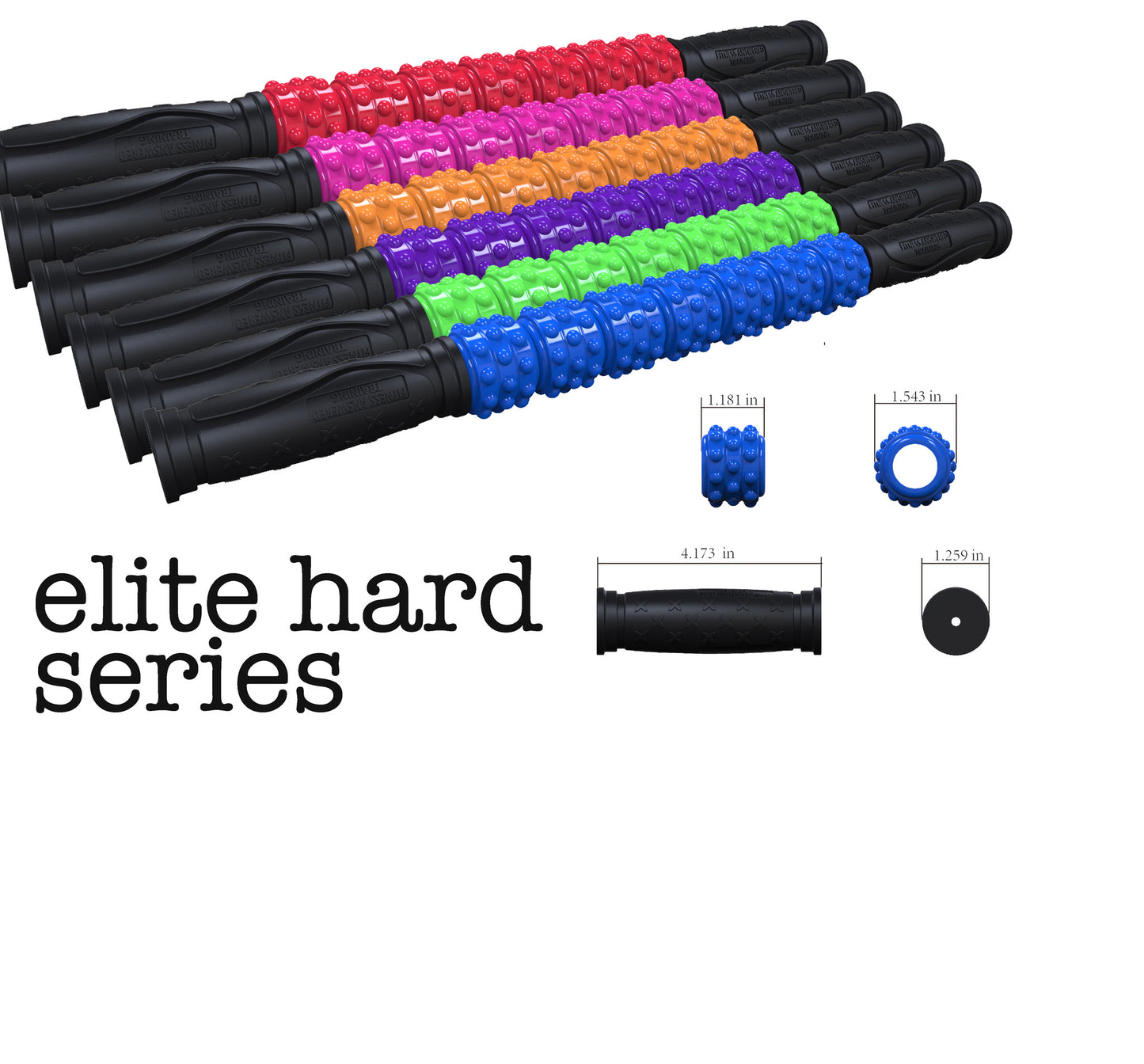 Muscle Roller Stick | Massage Roller Stick | Lymphatic Massager Roller For Muscles - Aids in Body Recovery, Stretching, and Warmup - 6 Colors Available