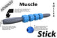 Massage Roller Stick | Muscle Roller Stick - Neck/Back Roller For Muscles Deep Tissue | The Stick For Runners Muscle Soreness Relief