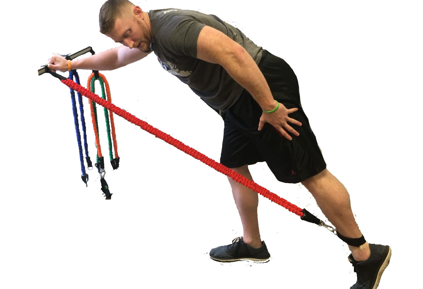 Resistance Bands | Exercise Bands Set - 7 SNAP PROOF Fitness Bands with Handles | Equipment Kit Great For Arms | Workout Legs and Butt