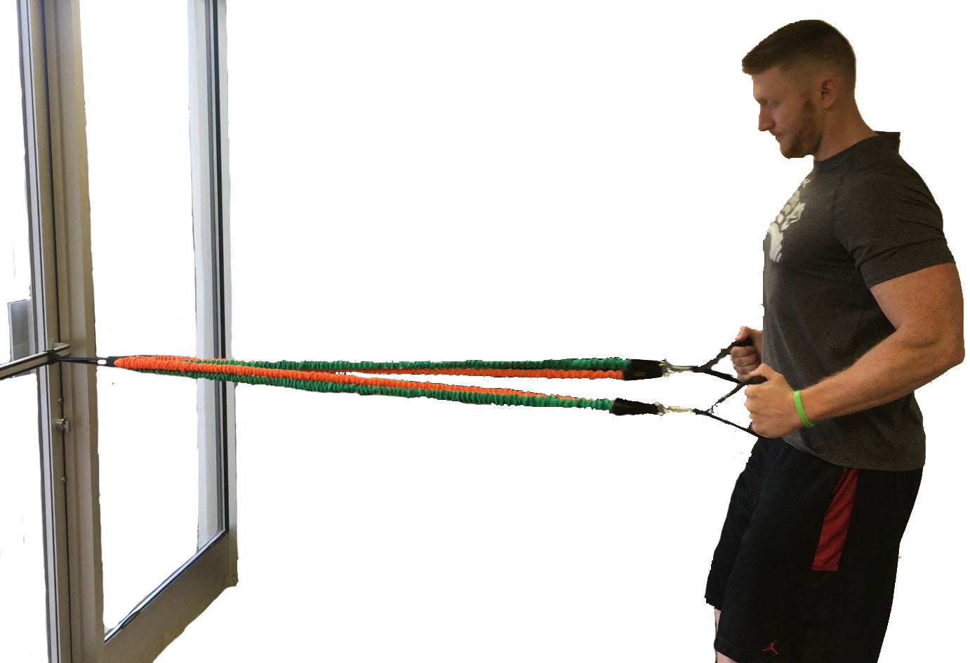 Resistance Bands | Exercise Bands Set - 7 SNAP PROOF Fitness Bands with Handles | Equipment Kit Great For Arms | Workout Legs and Butt